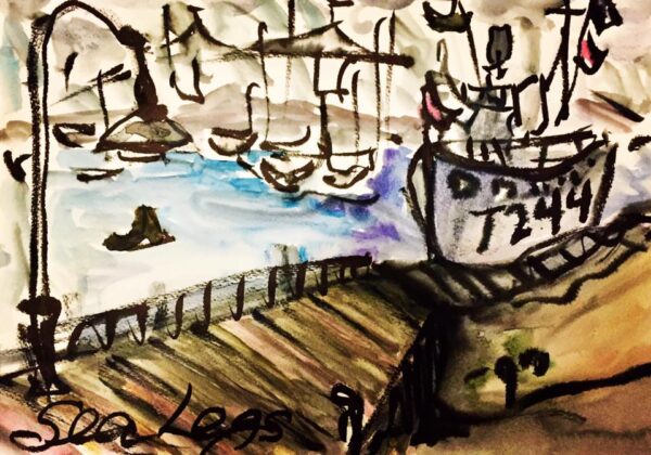 Gem Pier at Williamstown by Maureen Barten Artworks